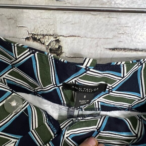 Ann Taylor shorts green black size  8 - Picture 5 of 9